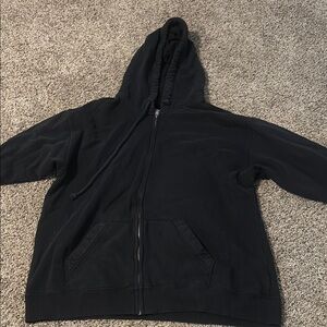 Black zip up hoodie